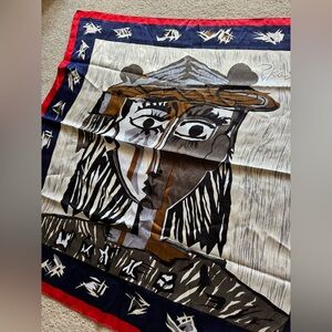 Vintage Picasso Art Silk Scarf